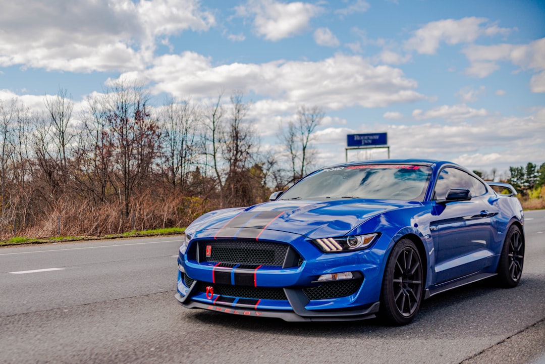 Blue 2023 Ford Mustang GT 5.0 V8 Performance Package Photo 1