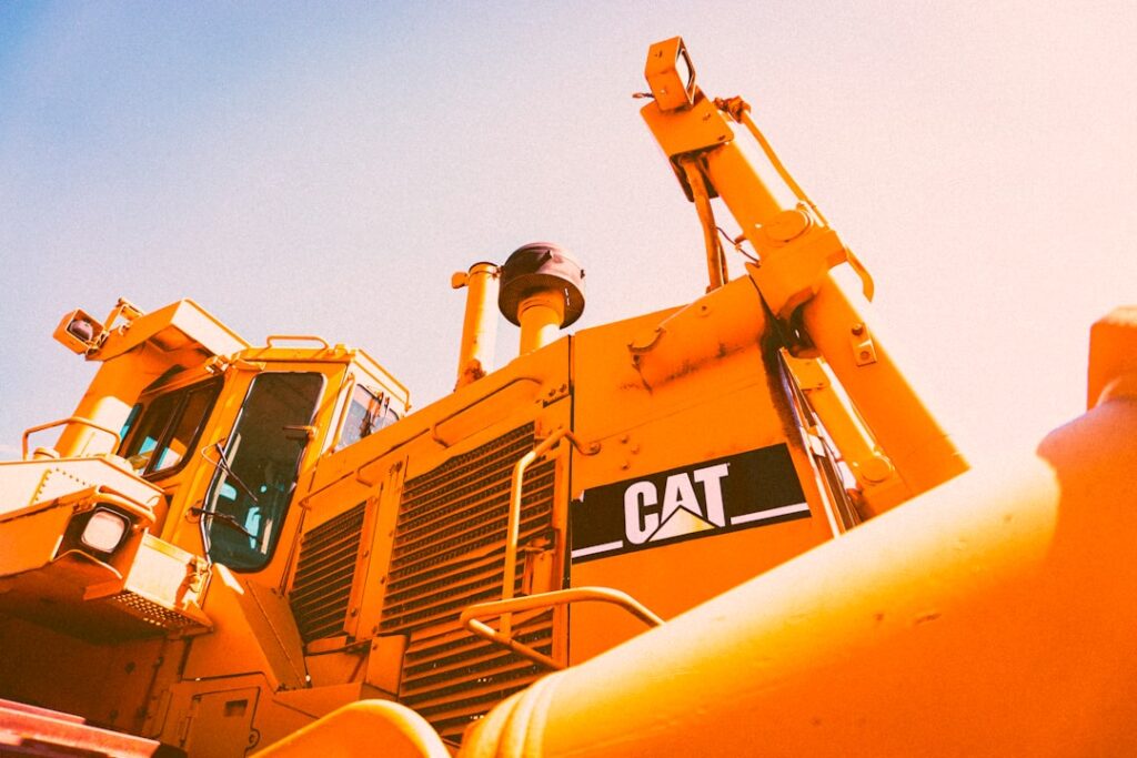 Yellow 2024 Caterpillar 320 Next Gen Heavy Excavator Photo 1